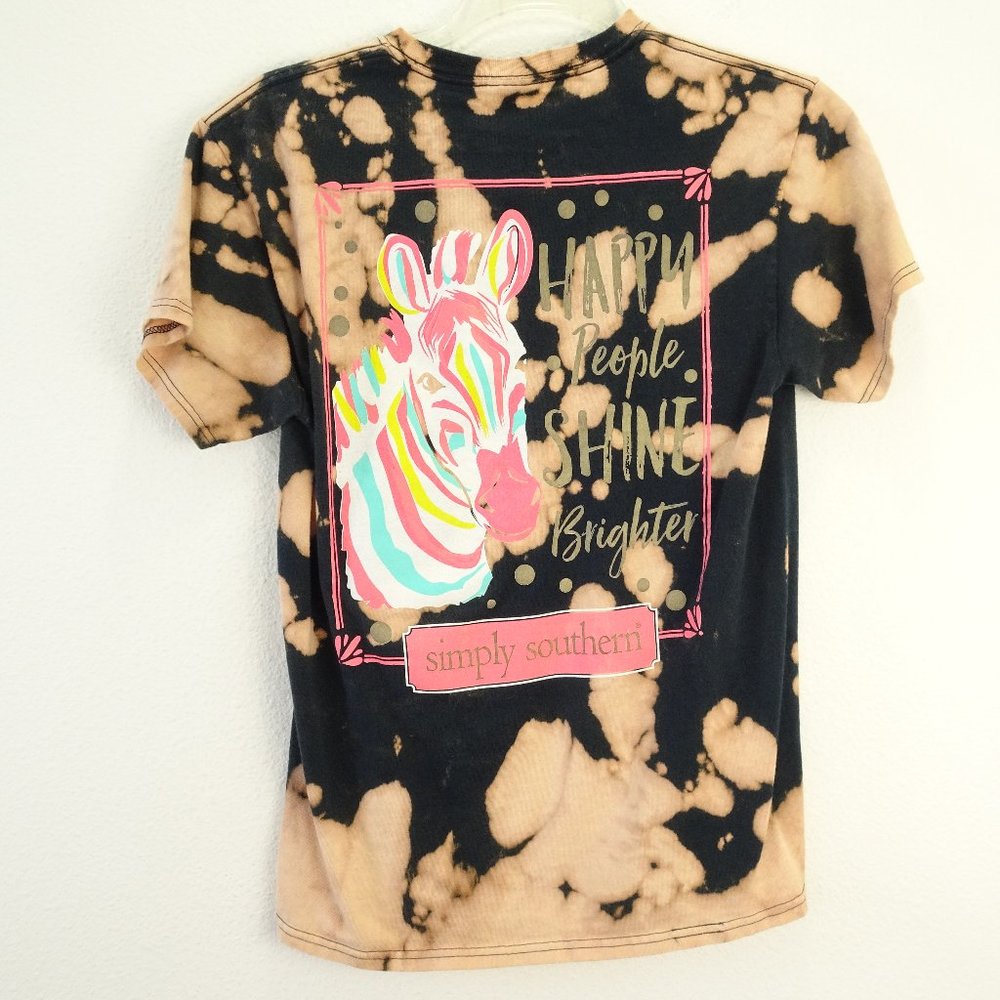 Simply Southern Self Tye Dyed Tee Small
